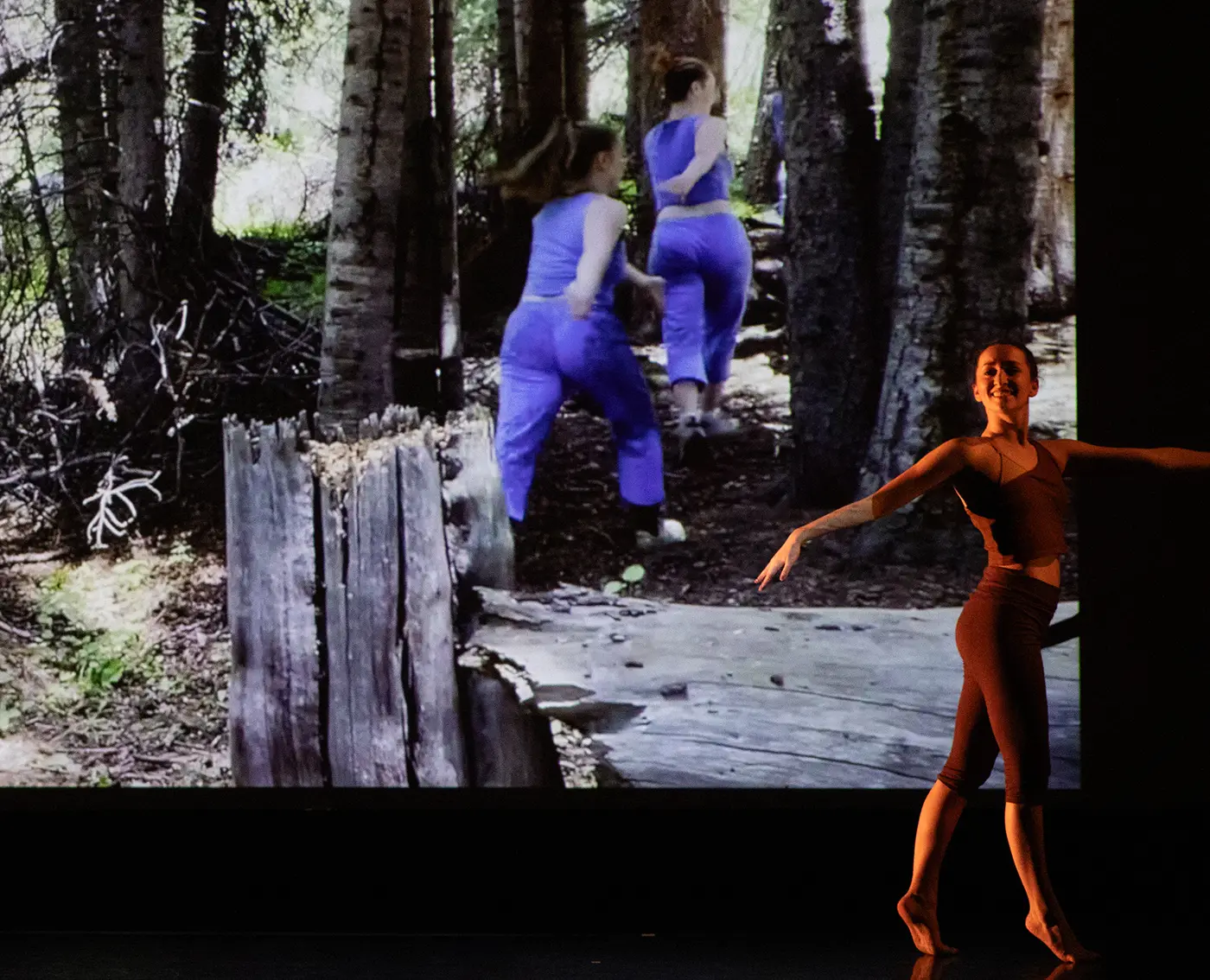 Altitude : Latitude, danced live against the film shot in Alma, Colorado